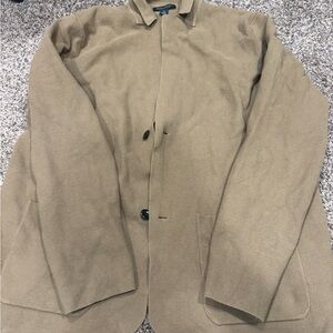 Banana Republic Beige Waffle-Knit Sweater